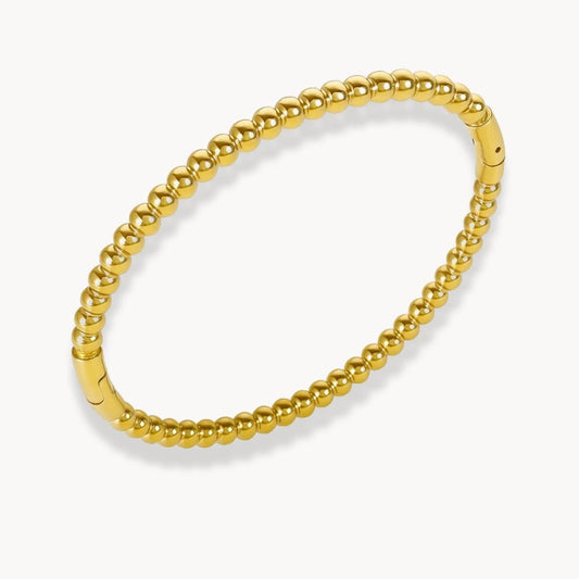 Round Beaded Bangle Bracelet - Zafinne Jewelry
