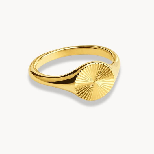 Round Wave Ring - Zafinne Jewelry