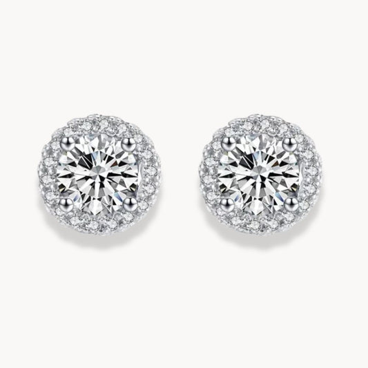 Silver Luxury Sparkle Earrings - Zafinne Jewelry