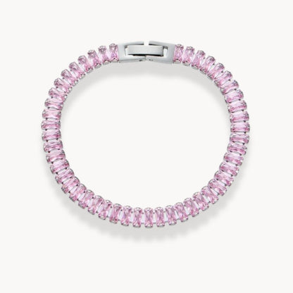 Square Crystals Chain Bracelet - Zafinne Jewelry