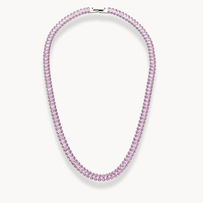 Square Crystals Chain Choker Necklace - Zafinne Jewelry