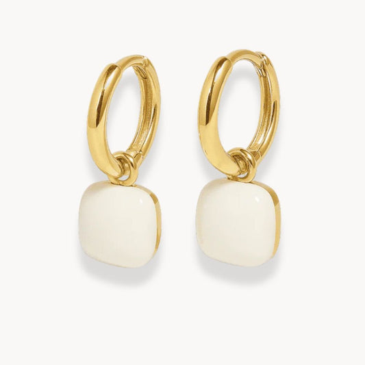 Square Dangle Earrings - Zafinne Jewelry