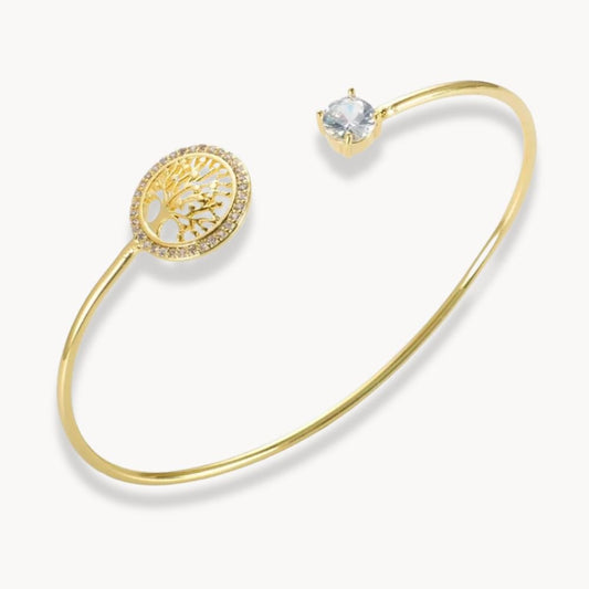Tree Of Life Bangle Bracelet - Zafinne Jewelry