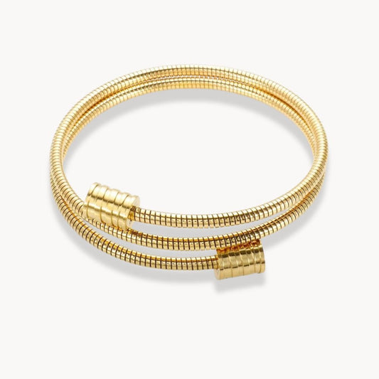 Twisted Bangle Bracelet - Zafinne Jewelry