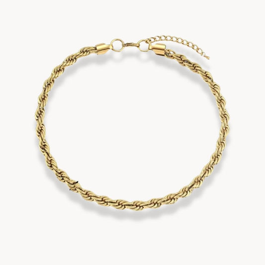 Twisted Rope Chain Necklace - Zafinne Jewelry